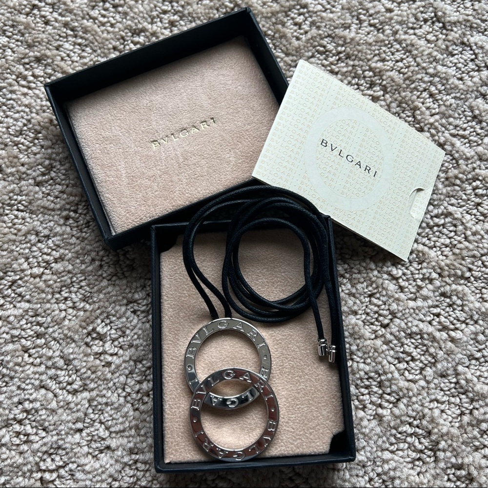 Bulgari Fortuna Grande Pendant Necklace Silver